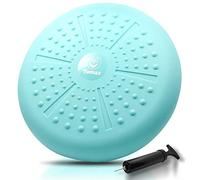 Tumaz Wobble Cushion - Wiggle Seat to Improve Sitting Posture & Stay Focused, Balance Disc to Core Strength & Flexible Seating [Extra Thick Balance Board, Pump Included Wobble Board]