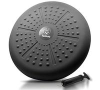 Tumaz Wobble Cushion - Wiggle Seat to Improve Sitting Posture & Stay Focused, Balance Disc to Core Strength & Flexible Seating [Extra Thick Balance Board, Pump Included Wobble Board]
