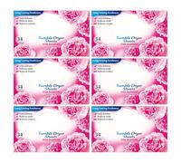 Tumble Dryer 34 Sheets Pink Blossom x 6, Fresh Laundry Conditioner Sheets - Floral Fragrance with Welari Thank You Card | (6 Pack)