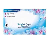 Tumble Dryer 34 Sheets Spring Awakening x 1, Scented Fabric Conditioner - Woody Floral Fragrance with Welari Thank You Card | (1pack)