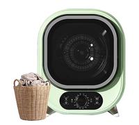 Tumble Dryer, 450W Mini Compact Tumble Laundry Dryer for Home, Electric Tumble Laundry Dryer For Apartment,Home,Dorm for Balconies, Bathrooms, and Any Home Scene green