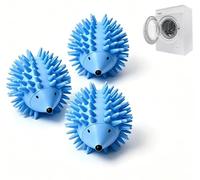 Tumble Dryer Balls 3 Pack - Reusable Anti Static Dryer Balls - Natural Fabric Softener for Laundry, Eco Friendly Dryer Accessories (Blue)