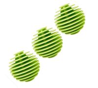 Tumble Dryer Balls 3 Pc Green Laundry Balls for Tumble Dryer Reusable Tumble Dryer Tumble Dryer Ball Silicone Laundry Balls Clothes Will Come Out Soft Fluffy Fewer Wrinkles and Less Static Cling