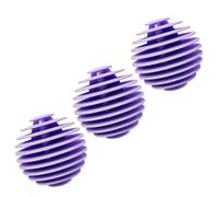 Tumble Dryer Balls 3 Pc Purple Laundry Balls for Tumble Dryer Reusable Tumble Dryer Tumble Dryer Ball Silicone Laundry Balls Clothes Will Come Out Soft Fluffy Fewer Wrinkles and Less Static Cling