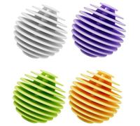 Tumble Dryer Balls 4 Pc Laundry Balls for Tumble Dryer Reusable Tumble Dryer Tumble Dryer Ball Silicone Laundry Balls Clothes Will Come Out Soft Fluffy Fewer Wrinkles and Less Static Cling