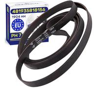 Tumble Dryer Belt Poly-V 1904 PH 7 with the Original Code 481935818156 for Whirlpool for Bauknecht - MADE IN EU - Warranty 10 Years - MONTERAL