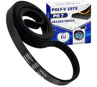 Tumble Dryer Belt Poly-V 1975 PH 7 with the Original Code 481281728433 for Whirlpool - MADE IN EU - Warranty 10 Years - MONTERAL