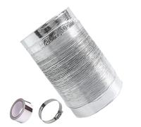 Tumble Dryer Hose 100/150 mm Ducting with 2 Clamps Flexible Tumble Dryer Vent Kit Extractor Fan Ducting Aluminium Tube for Dryer, Kitchen. (1.5m, 100mm)