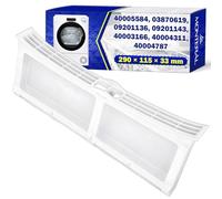 Tumble Dryer Lint Filter 290 x 115 x 33 mm with the Original Code 40005584 03870619 09201136 09201143 40003166 40004311 40004787 for Candy for Hoover for Fagor for Vestel - MONTERAL