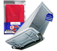 Tumble Dryer Lint Filter with the Original Code 481010345281 for Whirlpool for Bauknecht C00312162 for Indesit - Complete with Microfibre Cloth - Warranty 10 Years - MONTERAL