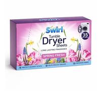 Tumble Dryer Sheets 35 Sheets for Long-Lasting Spring Fresh Scent Freshness Booster Reduces Static, Cling, Freshens Clothes & Fabric Softener