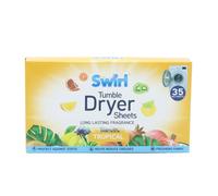 Tumble Dryer Sheets, Long Lasting Fragrance, Eliminates Static Cling, Reduce Creases, Freshens Fabric, Easy to Use, Ideal for Laundry Care, Garments & Tumble Drying Applications (Tropical, Pack of 1)