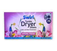 Swirl Tumble Dryer Sheets with Spring Fresh Scent 35 Pack - Wilko