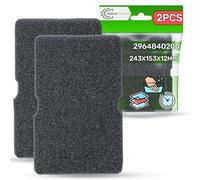 Tumble Dryer Sponge Filter in Size 243 x 153 x 12 mm - Set of 2 Pieces - Original Code 782372445 782372152 for Smeg 2964840100 2964840200 for Beko for Arcelik - ONIX TECH