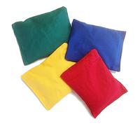 Tumble Tots Cotton Bean Bags (Set of 4) - For Childrens Tossing Games, PE, Sports, Throwing Skills