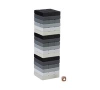 Tumble Tower Wooden Wobble Stacking Game Kids Balancing Motor Skills Monochrome