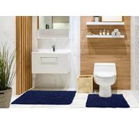 Tumble Twist Pure Cotton 2pc Bath set in Navy - TJ Hughes