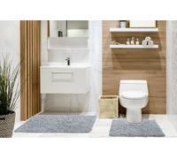 Tumble Twist Pure Cotton 2pc Bath set in Silver - TJ Hughes