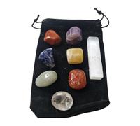 Tumbled Crystals & Selenite Set, Chakra Balancing