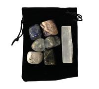 Tumbled Crystals & Selenite Set, Intuition & Spiritual Growth