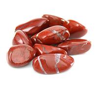 Tumbled Polished Natural Red Jasper Stones, Crystals and Healing Stones Quartz Bulk for Wicca, Reiki, Healing Energy, Chakra Stones, Witchcraft Supplies(10Pcs)