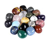 Tumbled Stones and Crystals Bulk, 20 PCS 1/2' - 1' Size Random Assorted of Natural Tumbled Polished Gemstones for Jewelry Making, Decoration, Healing Stone, Reiki, Chakra (Mixed Stones)