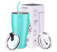 Tumbler 30 OZ/850ML, Insulated Coffee Cup with Lid and Straw, Double Walled Vacuum Stainless Steel Mug, Reusable Travel Flask for Hot and Cold Drink, Ice Smoothie, BPA Free