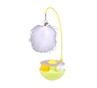 Tumbler Cat Toy with 360° Irregular Rotation & Catnip Balls - Metal Bell, Durable ABS - Hygienic Design for Indoor Cats | Stimulates Hunting Instincts, Reduces Hairballs & Long-Lasting Fun (Yellow)