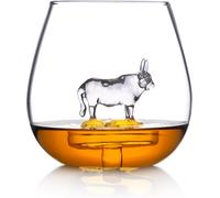 Tumbler Drinking Glass Large 550ml Novelty Highland Cow Model Drinkware Gift UK