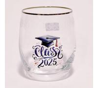 Tumbler Glass for Graduation Celebrations (Class of 2025)