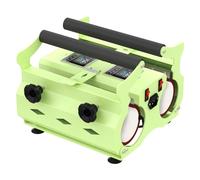 Tumbler Heat Press Machine, Double Station Heat Press with 2 Independent LCD Panels, Adjustable Temperature & Time, DIY Mug Printing Transfer Machine, for 6OZ-30OZ Mugs Green