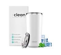 Tumbler Insulated with Lid, Double-Wall Vacuum, 20 Oz Travel, Office Tumbler, Hot & Cold Drinks, Ceramic Interior, Spill-Proof, BPA-Free, No Metal Taste