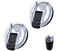 Tumbler Lids for Yeti, Replacement Lids for Yeti 20 oz Tumbler with Lock and Straw Hole for 10mm Straw, Spill Proof Reusable Tumbler Cover