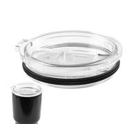 Tumbler Replacement Lid - Universal Lid for 30 oz and 20 Oz, Straw Compatible Design, Leak Proof Sliding Cap | Travel Mug Accessories with Spill Protection, Easy Re