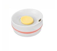 Tumbler Replacement Slider Lid Compatible for Owala SmoothSip 20oz 12oz, Leakproof Accessories Top Cover Compatible with Owala SmoothSip Slider 24oz Coffee Tumbler (Grey with yellow)