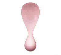 Tumbler Rice Spoon with Upright Handle for Stand Up Use, PP Material Kitchen Utensil Designed to Facilitate Easy Serving and Cleaning of Rice (Pinkish)