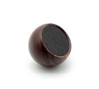 Tumbler Selfie Bluetooth Speaker Natural Walnut Wood Gingko Design Brown One Size