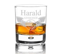 Tumbler Whisky Glass with Engraving Personalized Gift Whiskey Cup