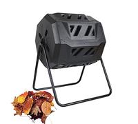 Tumbling Composter, Dual Chamber 360° Rotating for Easy Aeration, BPA-Free, Fast Composting for Nutrient-Rich Soil and Kitchen Waste Recycling