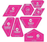 Tumbling Cosmos Acrylic Fabric Cutting Template Set by Tula Pink