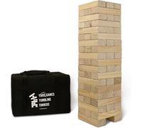 Tumbling Timbers Game, Yard Games Giant, Includes 56 Wooden Timber Blocks
