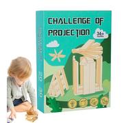 Tumbling Tower Game, Space Stacking Block Game, Balance Educational Toy Hand-Eye Coordination Home Decoration for Family &