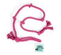 Tumbo 5Ft Long Green Rope Tug Toy Fits Solo Slinger Zipline Toy Pink