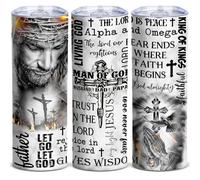 TUMBTU Christian Bible Verse Tumbler,Inspirational Tumbler Gift for Men