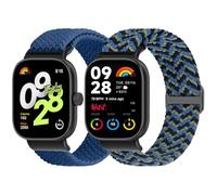 TumCez Braided Nylon Bracelet Compatible with Xiaomi Redmi Watch 5 Wristband/Xiaomi Redmi Watch 4 Bracelet/Xiaomi Smart Band 9 Pro Bracelet/Xiaomi Smart Band 8 Pro Wristband Replacement Strap for Men
