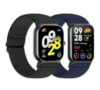 TumCez Replacement Strap Compatible with Xiaomi Redmi Watch 5/Redmi Watch 4/Xiaomi Smart Band 9 Pro/Smart Band 8 Pro Bracelet for Men and Women, Black + Indigo, 249.24 mm