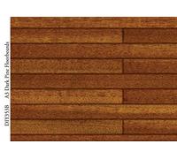 Tumdee Miniatures Dolls House 1:12th Scale A3 Dark Pine Floorboards Card