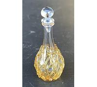 Tumdee Miniatures Dolls House Patterned Real Glass Decanter and Stopper AZ4