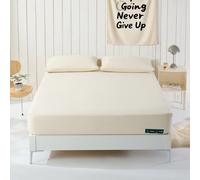 TUMEI Earthing Grounding Bedding Set 1 Fitting Sheets + 2 Pillowcases, 95% Cotton + 5% Silver Fiber, Deep Pocket, Reduce Pain Body Relax for Better Sleep (Double)