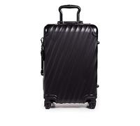 TUMI 19 Degree Aluminum International Carry-On Suitcase, Matte Black, 22 x 14 x 9 inches, 32 Liters, 4 Spinner Wheels, Telescopic Handle, Combination Lock, Modern Design, Frequent Travelers